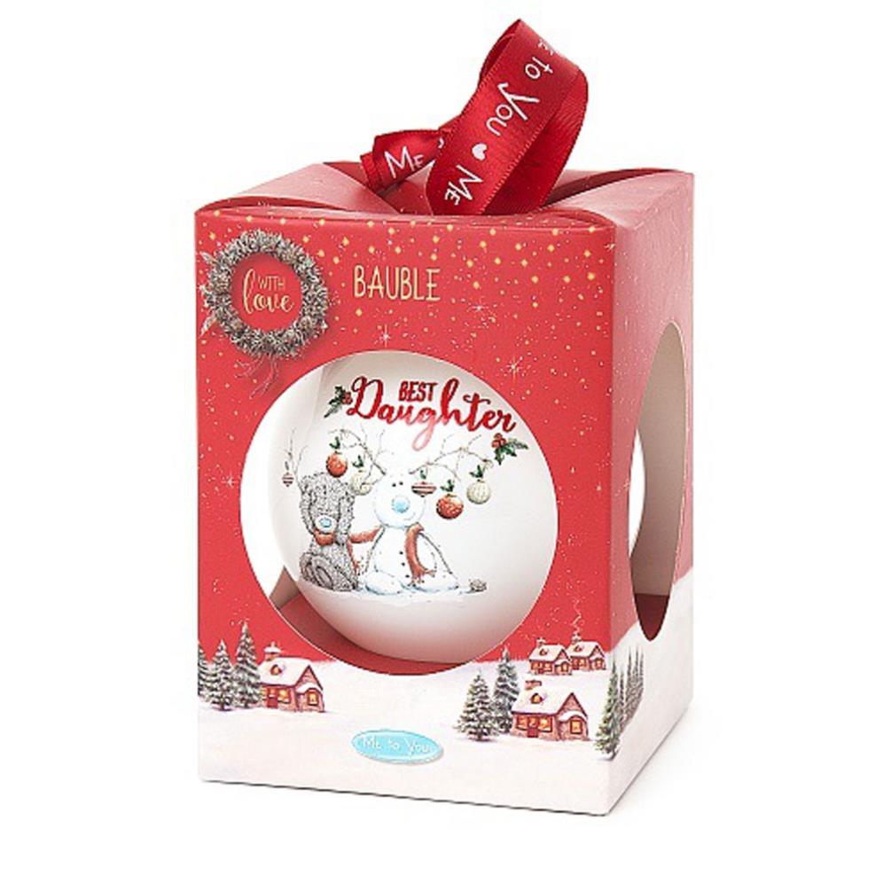 Best Daughter Me To You Bear Christmas Bauble Extra Image 1